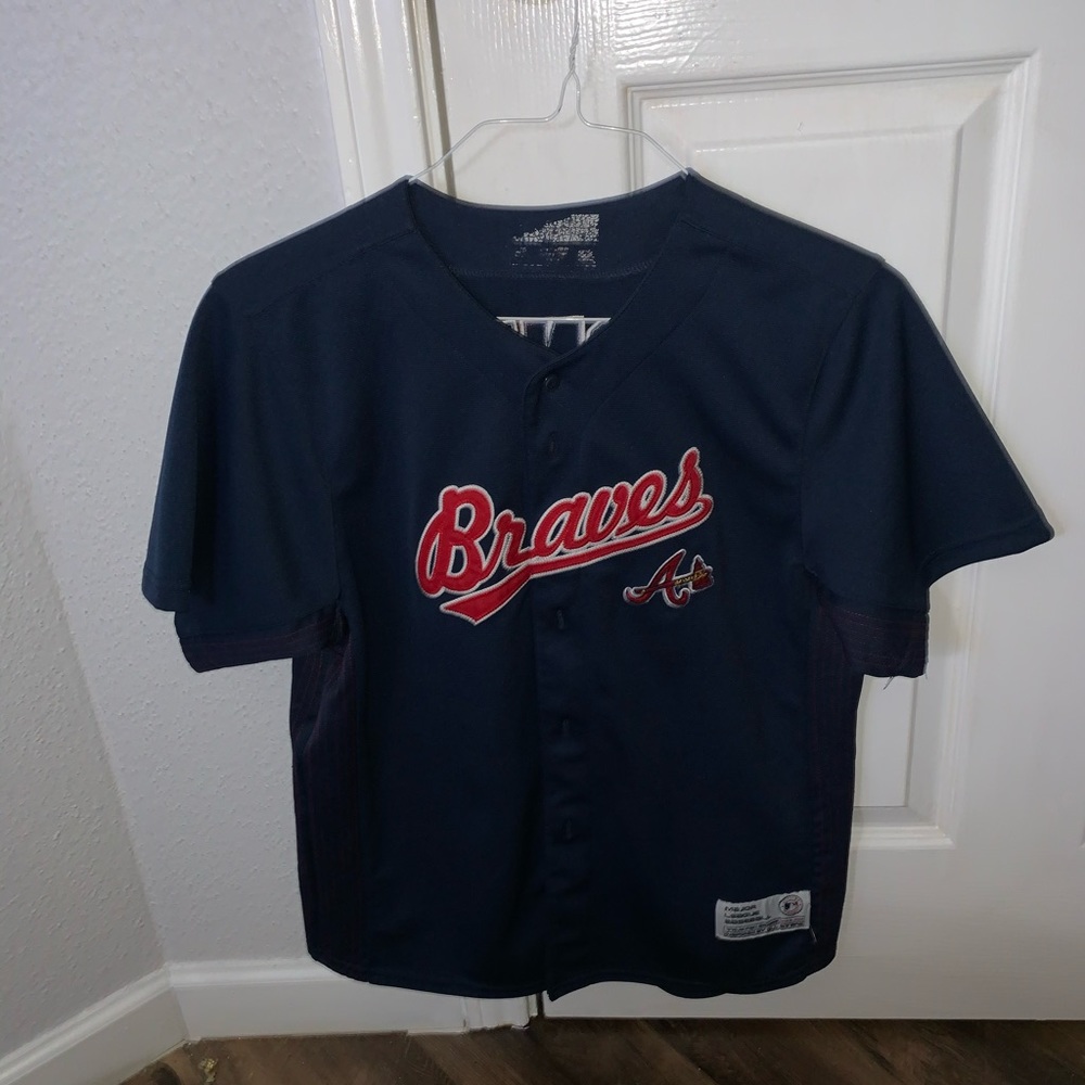 Atlanta braves Chipper jones authentic jersey